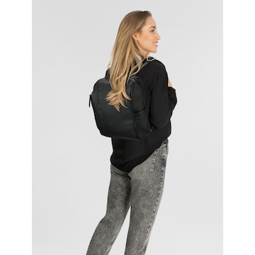 TOM TAILOR Rugzak 'City' in Zwart: voorkant