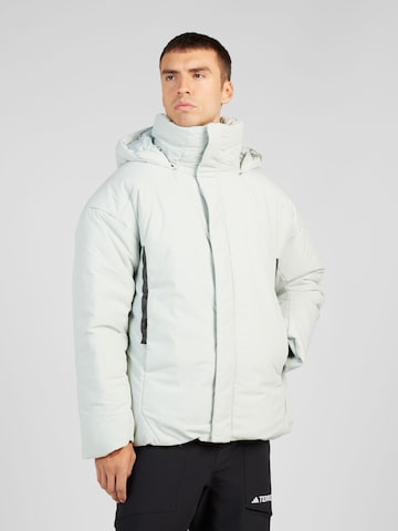 ADIDAS SPORTSWEAR Яке Outdoor 'Myshelter' в сребърно: отпред