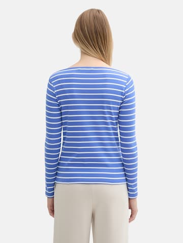 TOM TAILOR Shirt (GOTS) in Blau