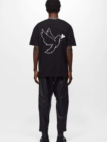 Young Poets T-Shirt 'Freedom Nik' (OCS) in Schwarz