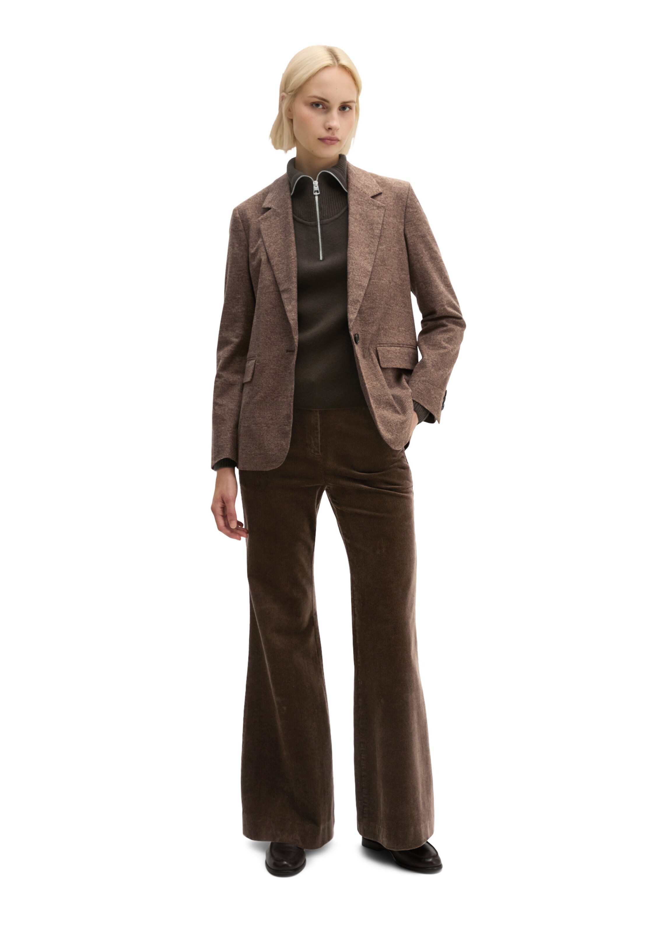 Marc O'Polo Blazers in Bruin: voorkant