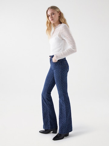 évasé Jean Salsa Jeans en bleu