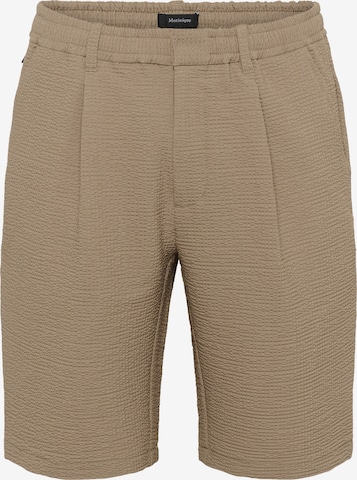 Matinique Regular Broek 'Fisher' in Beige: voorkant