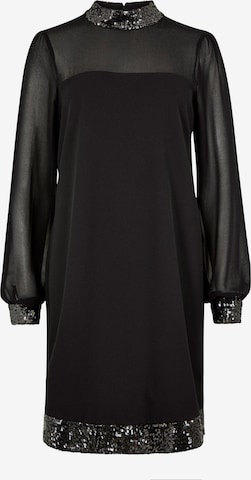 Apricot Cocktail Dress in Black: front