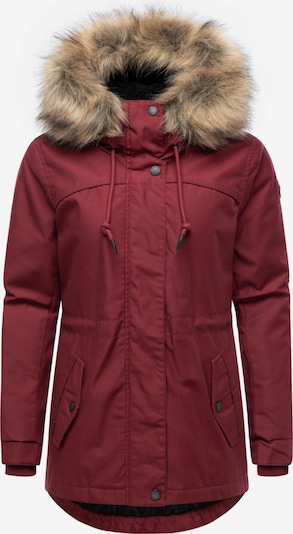 Ragwear Winterparka 'Tawny Short' in weinrot, Produktansicht