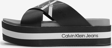 Calvin Klein Jeans - Sapato aberto em preto: frente