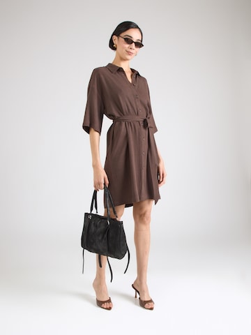 OBJECT Sukienka koszulowa 'OBJSANNE' w kolorze brązowy