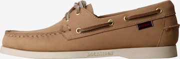 SEBAGO Slip-ons 'Mokassin aus Portland-Nubukleder' in Beige: front