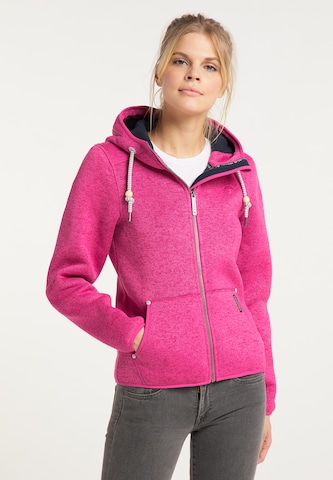 Schmuddelwedda Fleece jacket in Pink: front