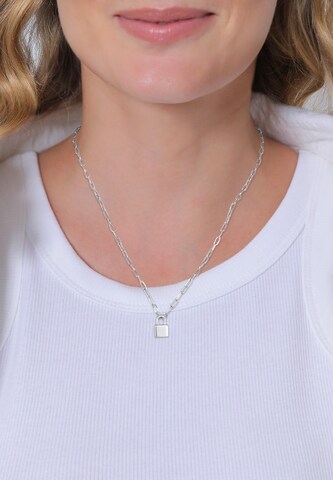 ELLI PREMIUM Kette 'Schloss' in Silber: Vorderseite