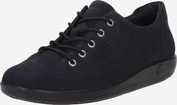 Chaussure à lacets 'Soft 2.0' ECCO en bleu : devant