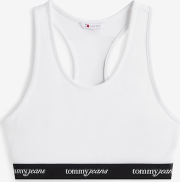 Tommy Jeans Μπουστάκι Σουτιέν σε λευκό: μπροστά