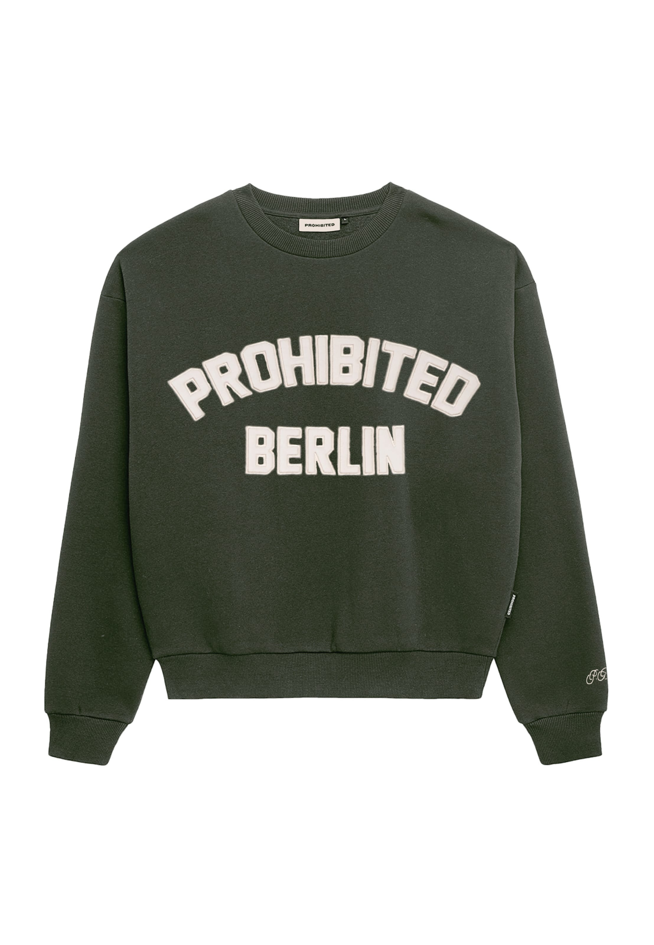 Prohibited Sweatshirt 'Berlin' in Grün: Vorderseite