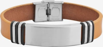 Akzent Armband 'Tim, silberfarbig, langlebig' in Braun: Vorderseite