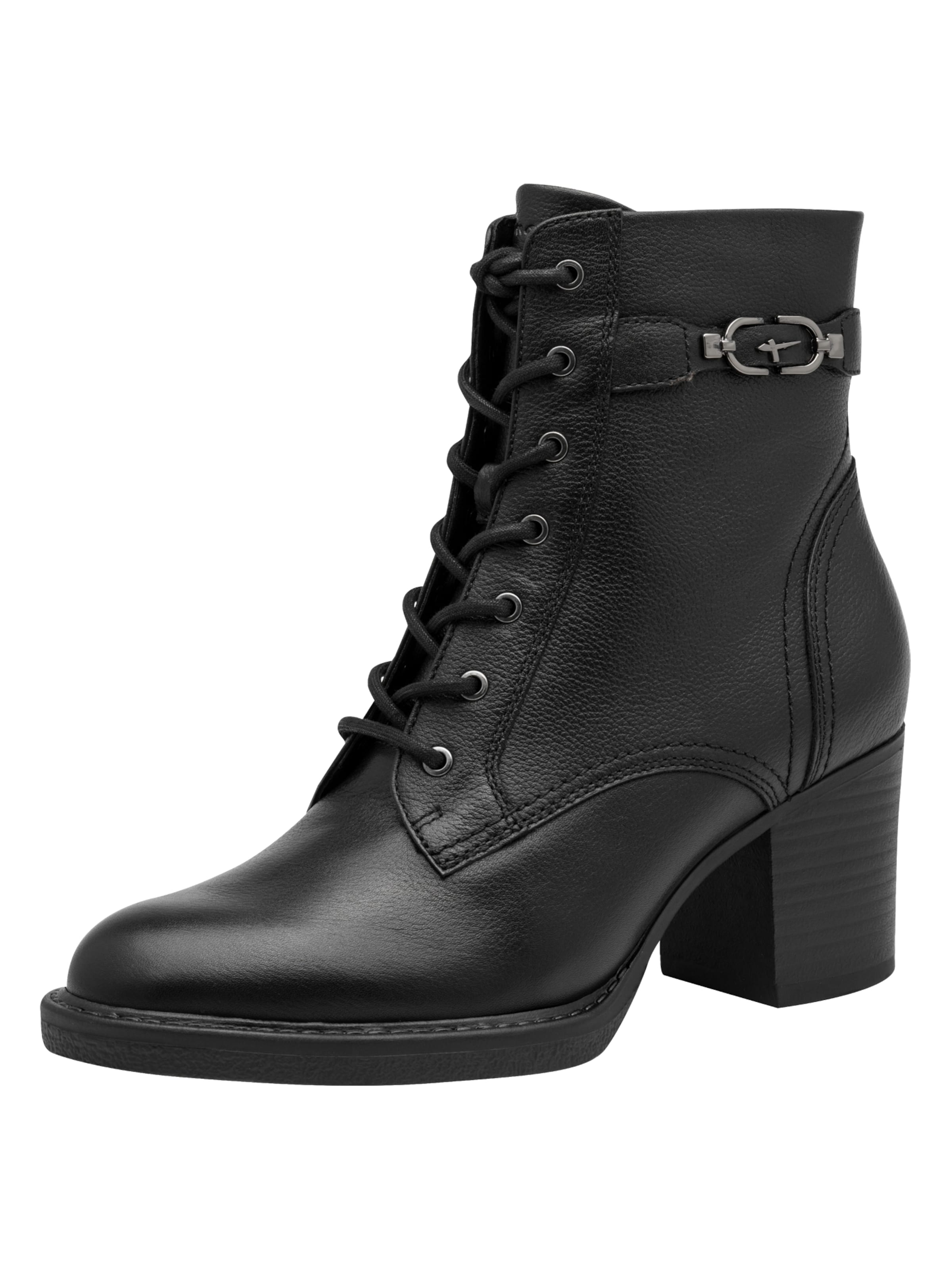 Bottines à lacets Tamaris en noir : devant