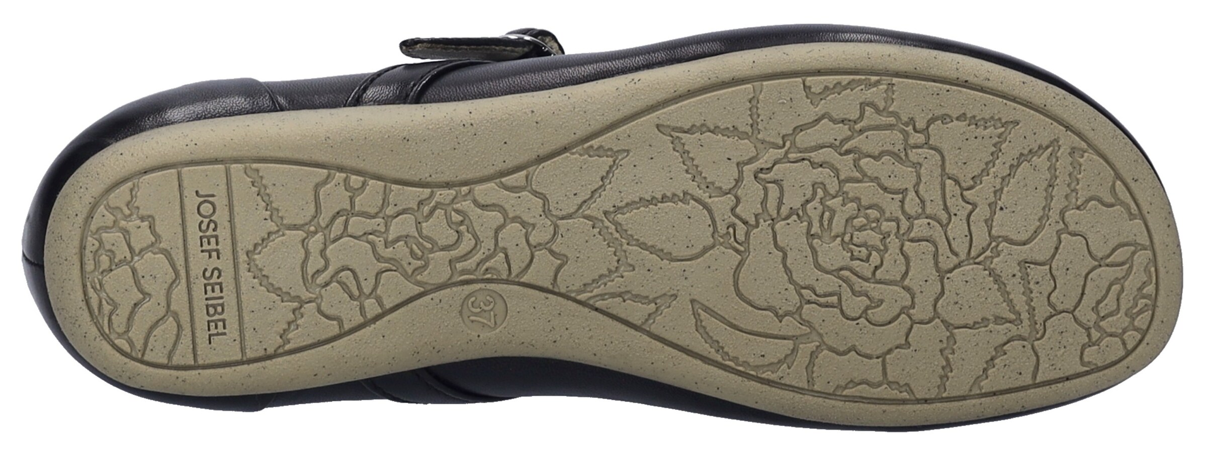 JOSEF SEIBEL Riemchenballerina in Schwarz