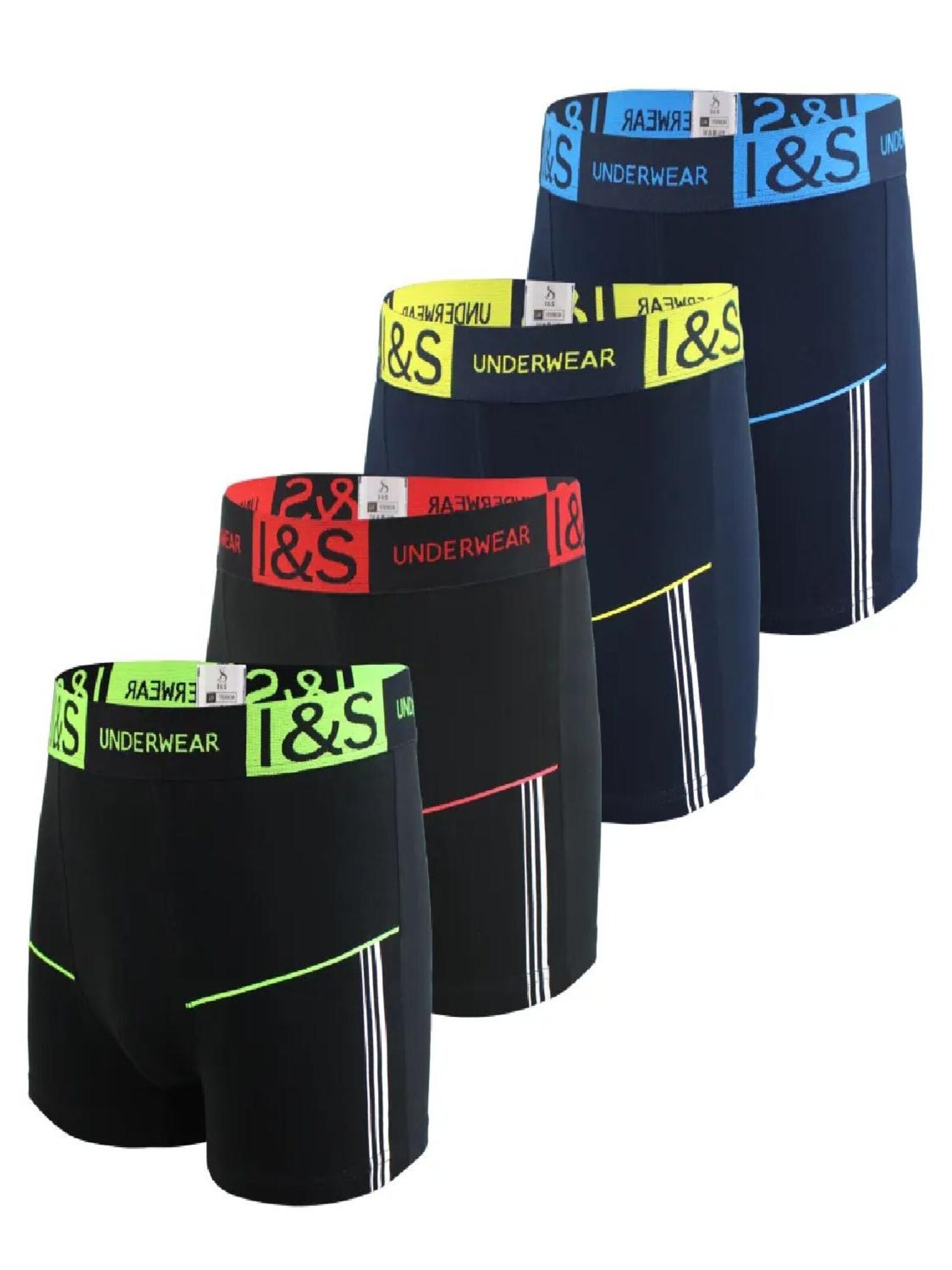 PESAIL Boxer shorts '4er Boxershorts Herren Baumwolle Unterwäsche Unterhose BPM224056' in Mixed colors: front