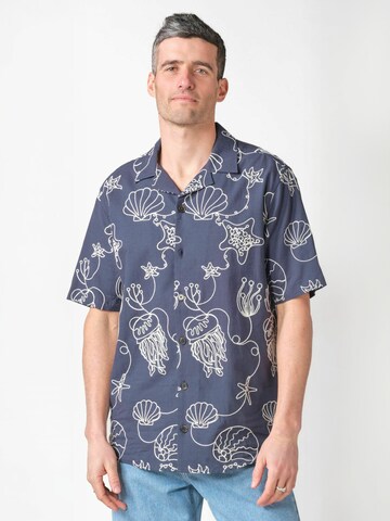 Klitmøller Collective Regular fit Overhemd ' Andy ' in Wit: voorkant