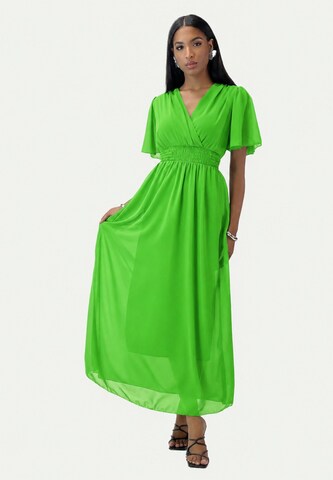 Robe Elara en vert : devant