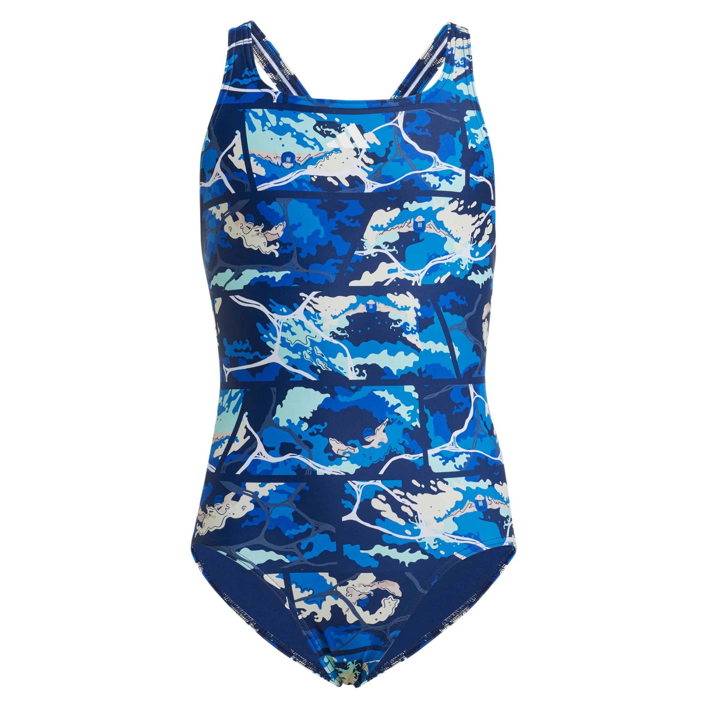 ADIDAS PERFORMANCE Sportbademode 'Graphic Swimsuit' in Blau: Vorderseite