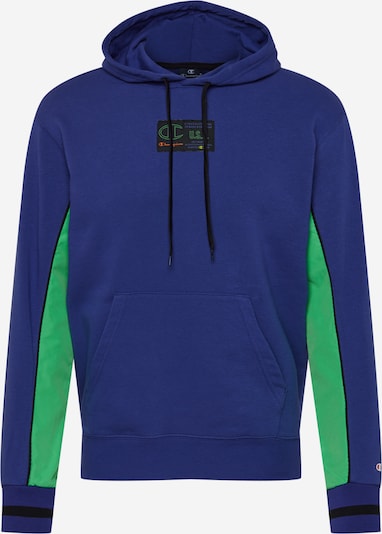 Champion Authentic Athletic Apparel Sweat-shirt en bleu foncé / vert / noir, Vue avec produit