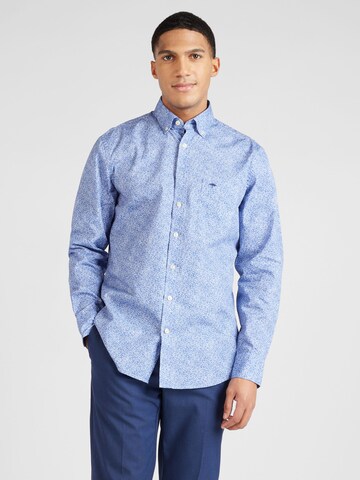 FYNCH-HATTON Regular fit Overhemd in Blauw: voorkant