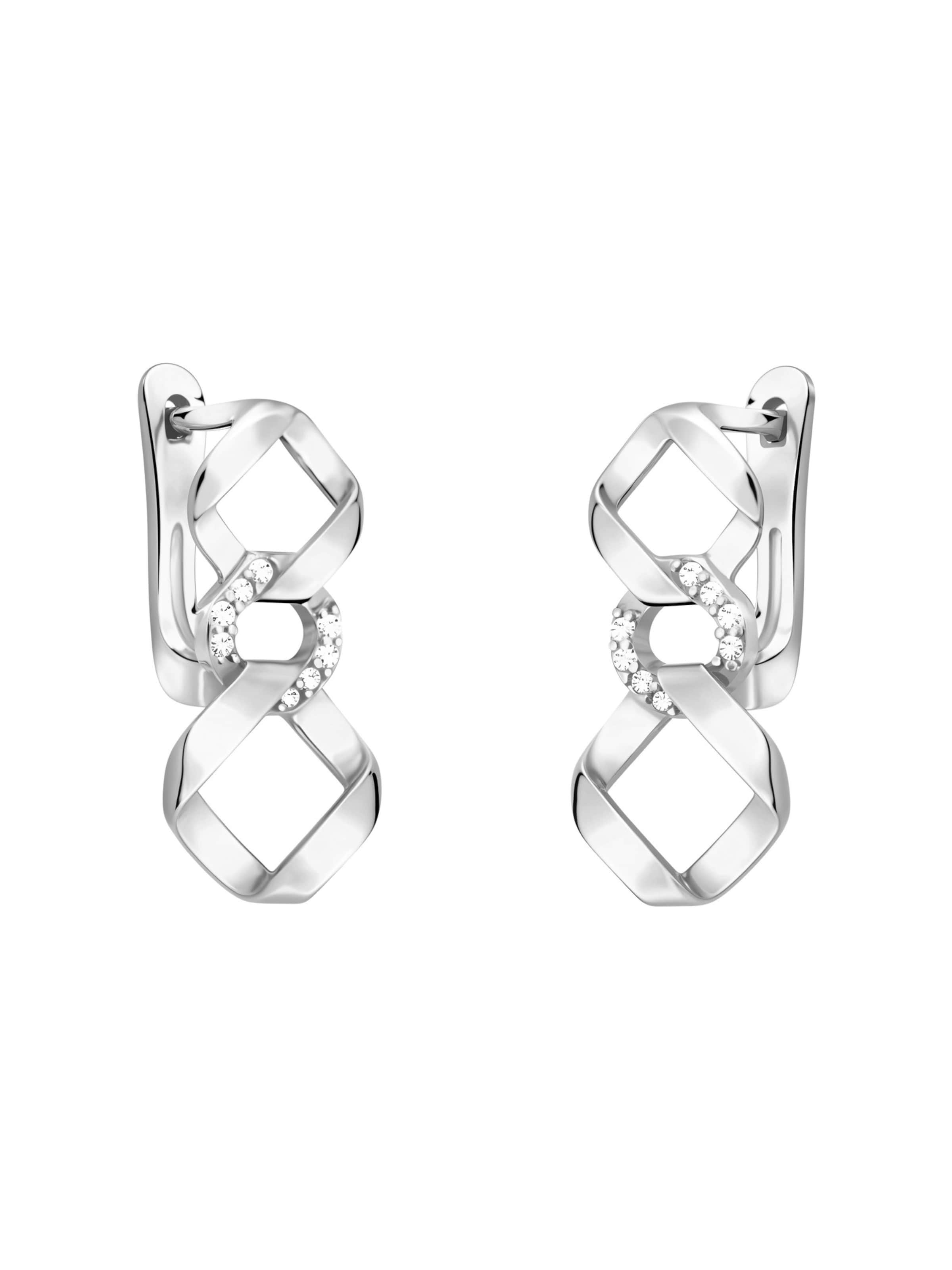 Sofia Milani Earrings 'Geometry' in Silver: front
