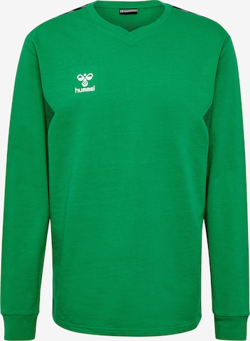 Hummel Athletic Sweatshirt 'AUTHENTIC' in Green: front