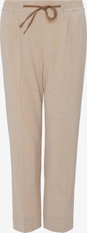 Pantaloni con pieghe 'Melosa' di OPUS in beige: frontale