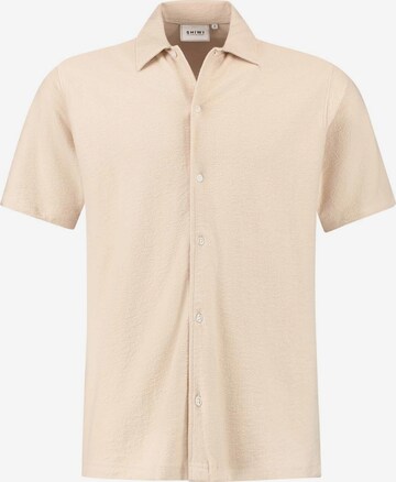 Shiwi Regular fit Button Up Shirt 'Alec' in Beige: front