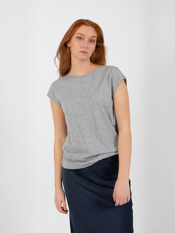 Coster Copenhagen - Top ' CC ' em cinzento: frente