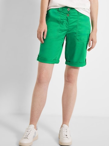 CECIL Regular Pants 'New York' in Green: front