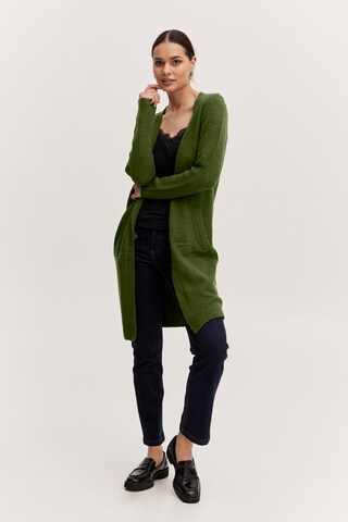 b.young Knit Cardigan in Green