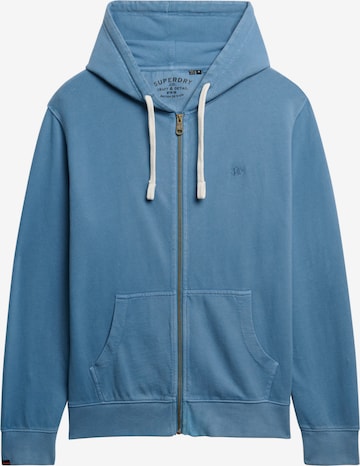 Superdry Sweatjacke 'Essential' in Blau: Vorderseite