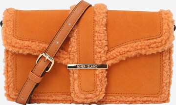 River Island Crossbody Bag 'BORG' in Orange