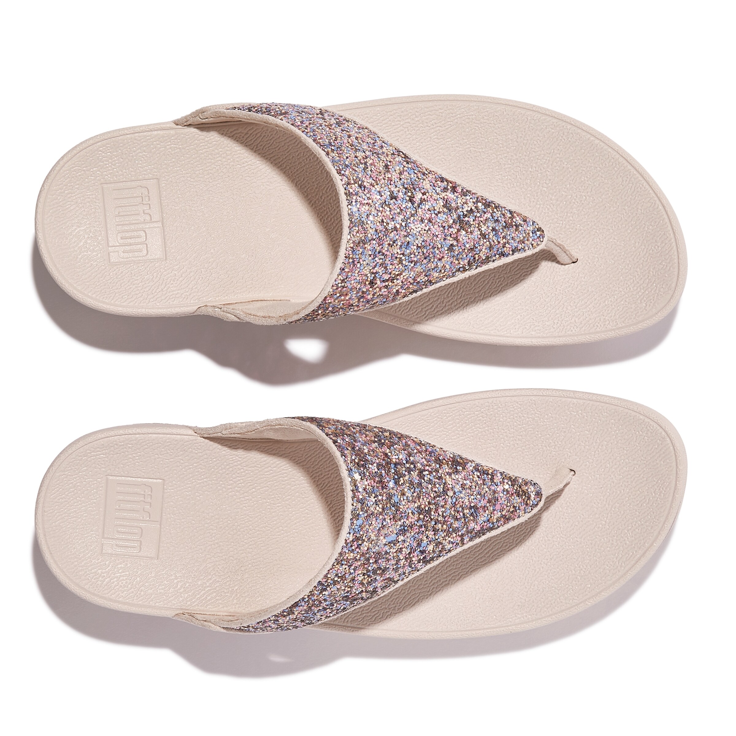 FitFlop T-Bar Sandals in Beige