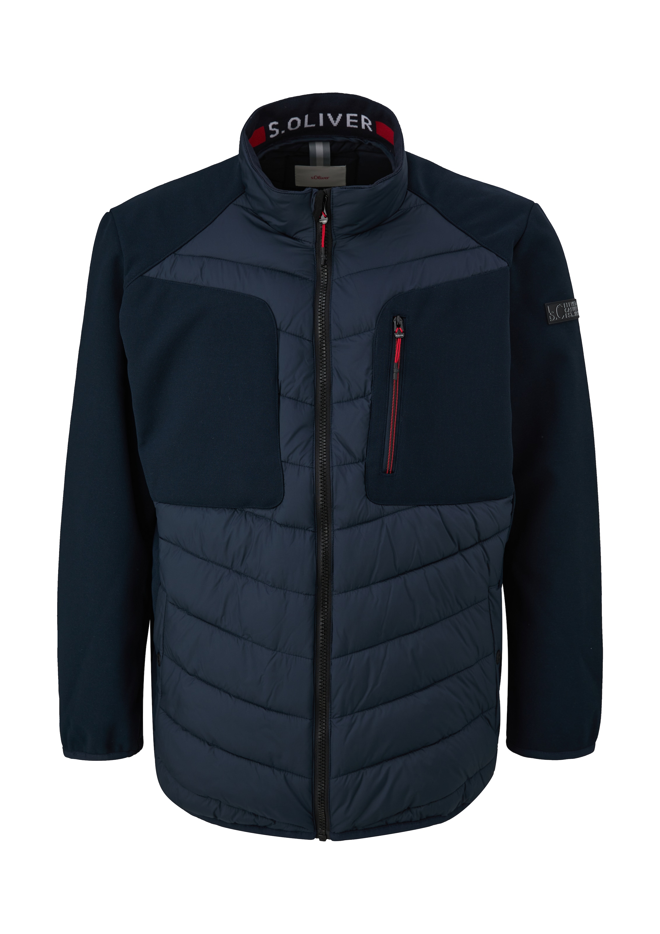 s.Oliver Men Big Sizes Übergangsjacke in Blau: Vorderseite