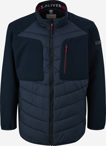 s.Oliver Men Big Sizes Between-Season Jacket in Blue: front