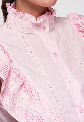 Ombre Blouse in Pink