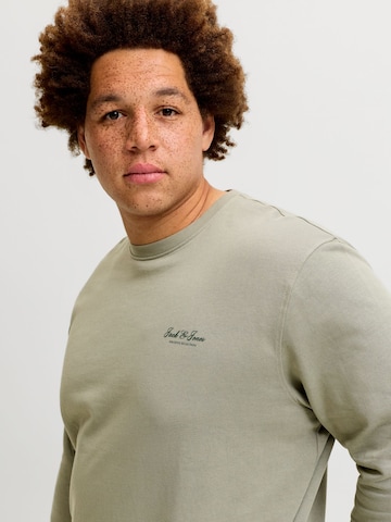 Jack & Jones Plus Sweatshirt 'JJEARCHIVE' i beige