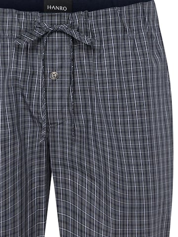 Hanro Pajamas long 'Night & Day' in Blue