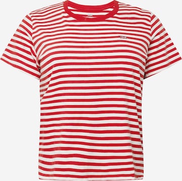 Levi's® Plus Shirt 'PL The Perfect Tee' in Rood: voorkant