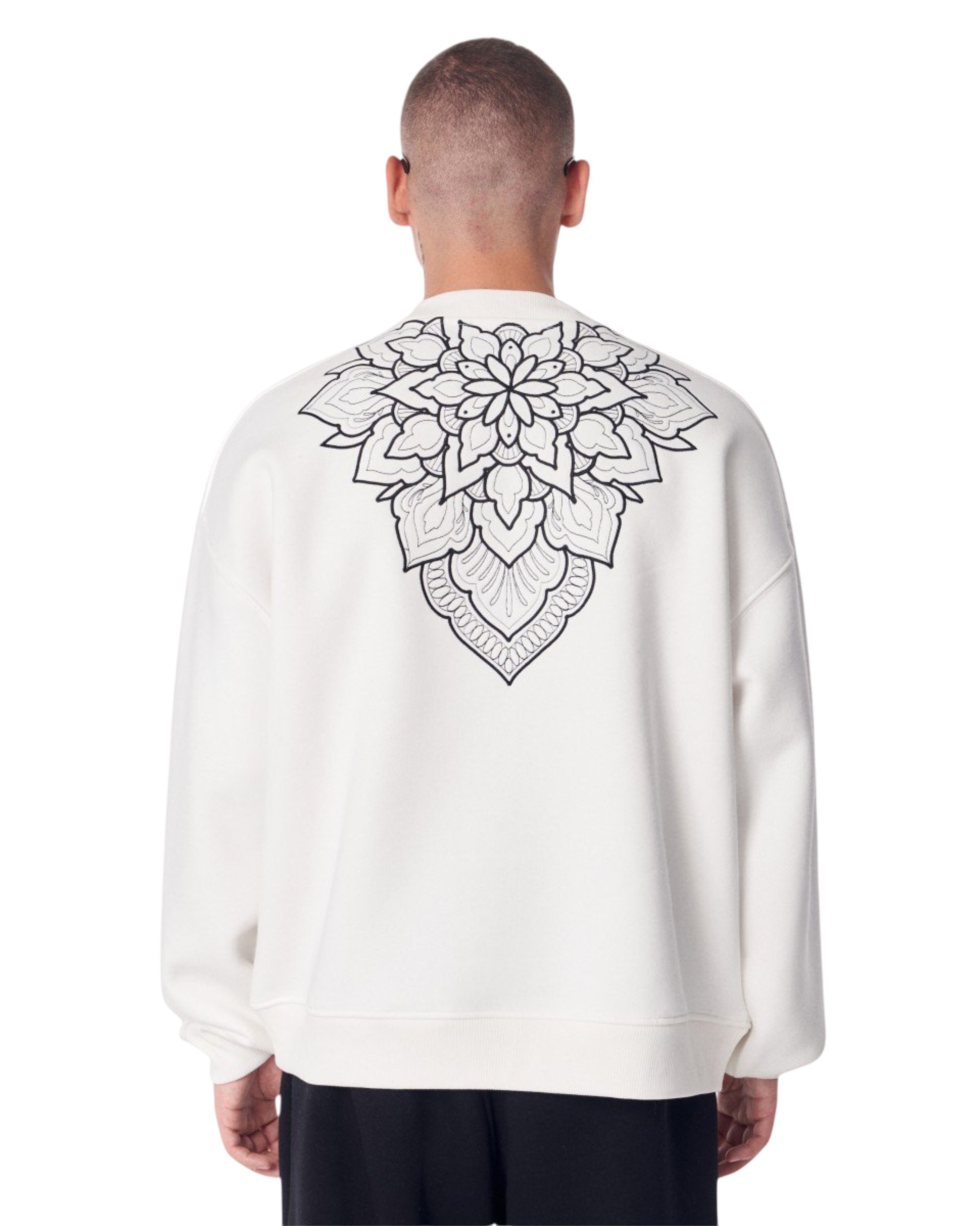 MARTIN VALEN Sweatshirt in Wit: voorkant