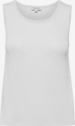 SELECTED FEMME Knitted Top in White: front
