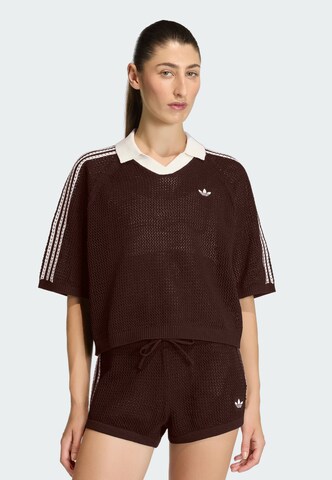 Top di ADIDAS ORIGINALS in marrone: frontale