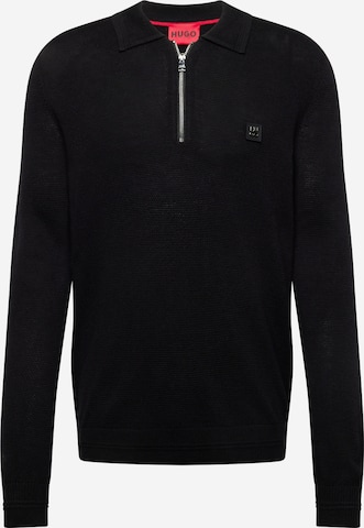 HUGO Red - Pullover 'Sastor' em preto: frente