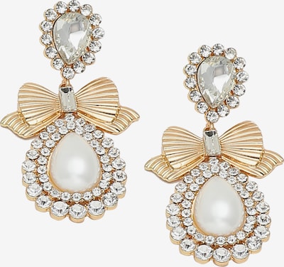 Auskarai ' Abra ' iš SOHI, spalva – Auksas / skaidri spalva / perlų balta, Prekių apžvalga