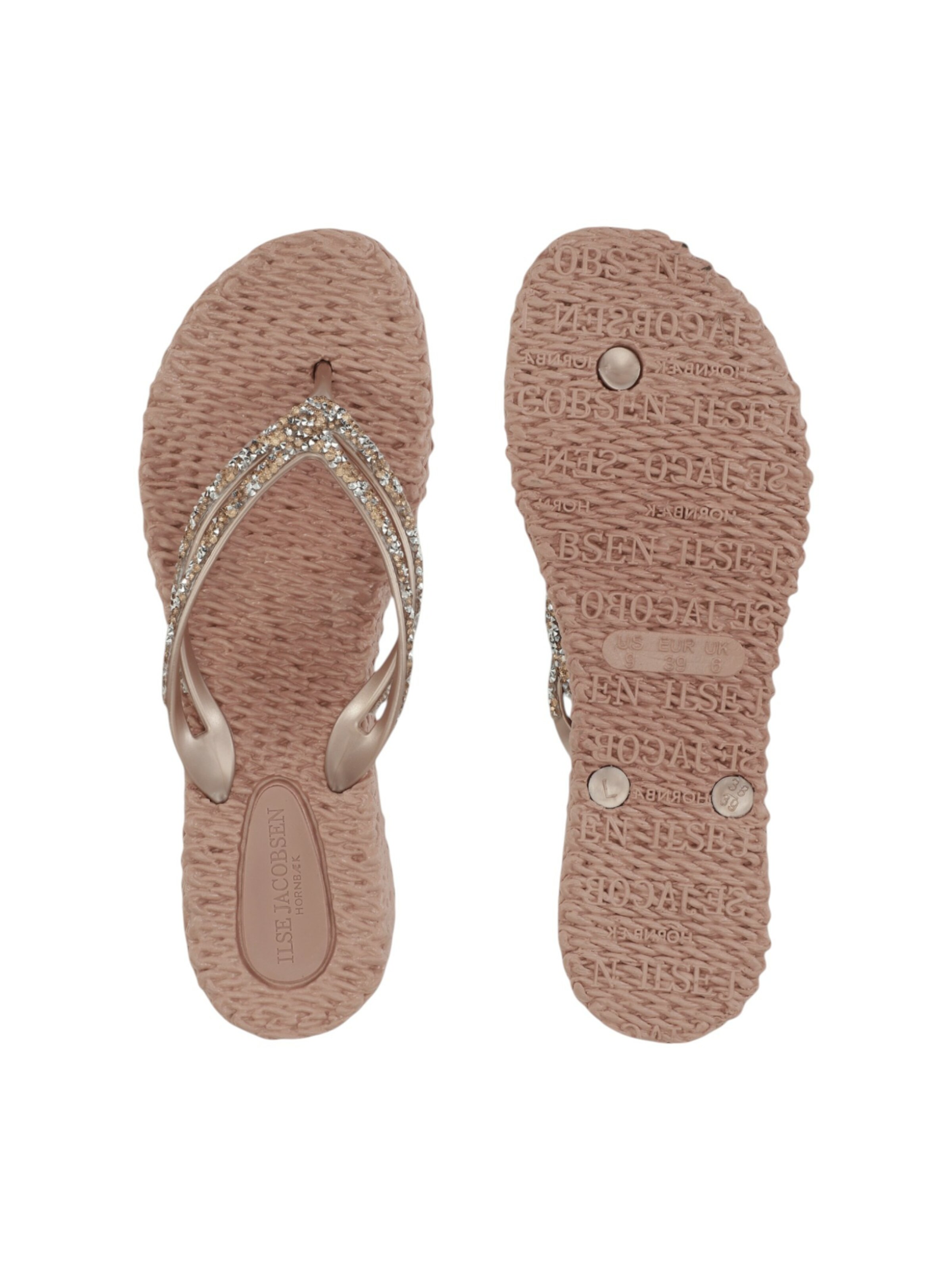 ILSE JACOBSEN T-Bar Sandals 'Cheerful08M' in Pink