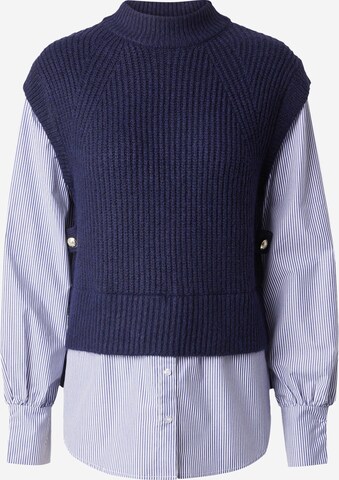 River Island Sweater in Blue: front