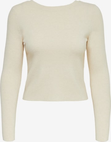 Pull-over 'LYNSIE' ONLY en beige : devant